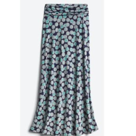Gilli Morgana Knit Maxi Skirt, Size Small, Blue print - Picture 1 of 5